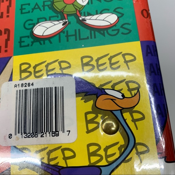 Vintage Looney Tunes Gang 1997 Taz Bugs Bunny 4x6 Pocket Memo Binder Photo Album - Picture 12 of 12